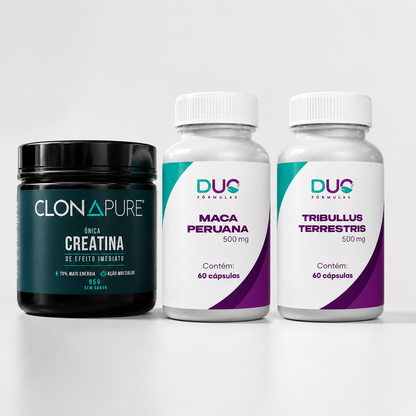 Kit Maromba — Creatina Clonapure + Tribullus + Maca Peruana | Manipulado