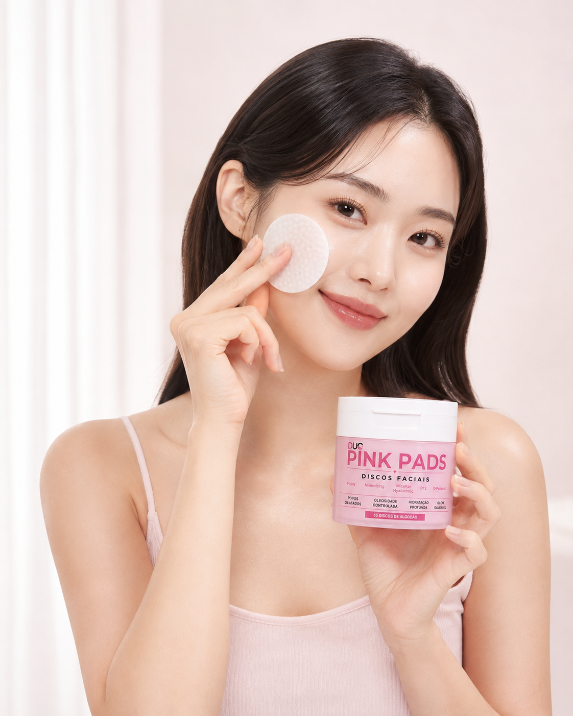 Kit Skincare Coreano Glass Skin — Pink Pads + Espiculite + Glow K-Botox