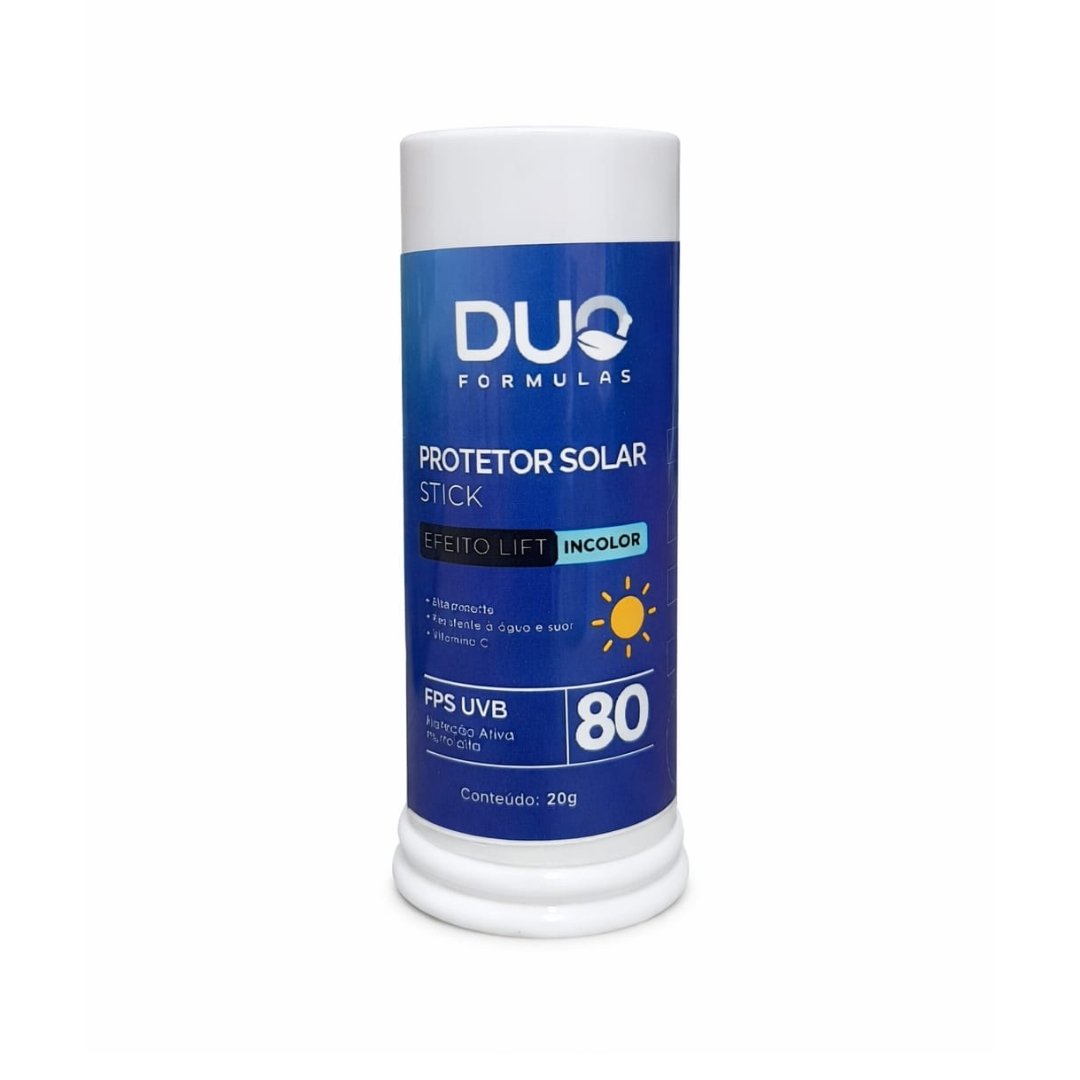 Protetor Solar Stick FPS 80 UVB Incolor com Vitamina C e Efeito Lift Matte | Resistente à Água | Plump Oleactif | 20g