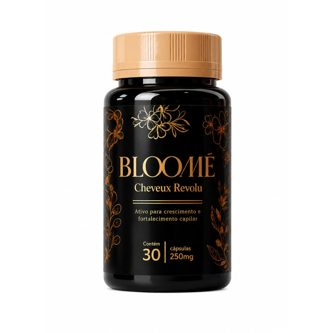 BLOOMÉ 250mg 30 Cápsulas | Suplemento para Crescimento e Fortalecimento Capilar