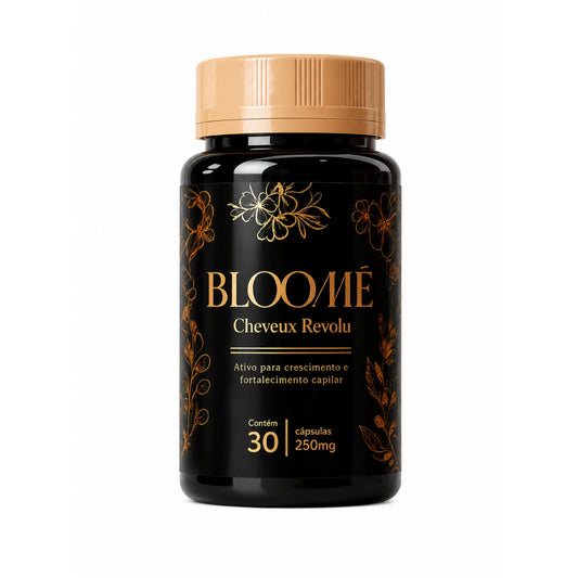 BLOOMÉ 250mg 30 Cápsulas | Suplemento para Crescimento e Fortalecimento Capilar