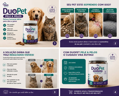 Duo Pet - Pele & Pelos c/30 unidade