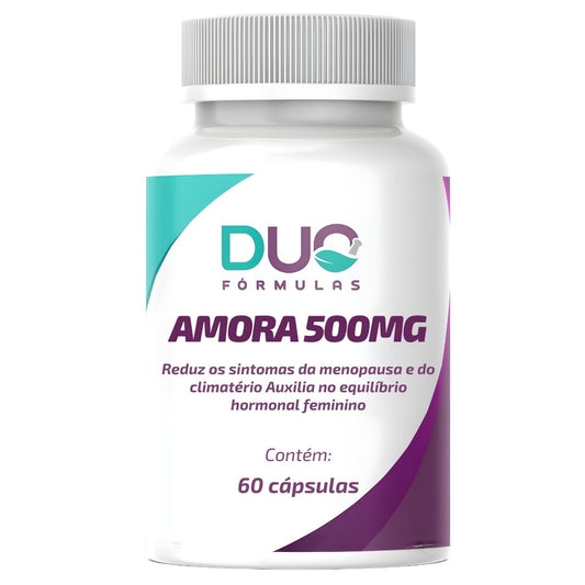 Amora Ext. Seco 500mg – Alívio Natural dos Sintomas da Menopausa | 60 Cápsulas