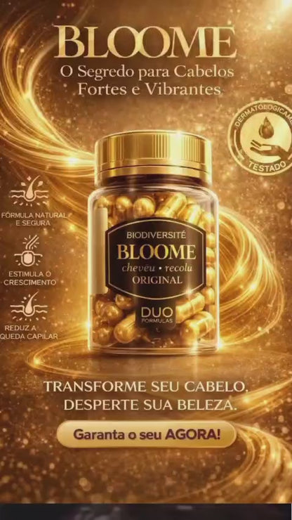 BLOOMÉ 250mg 30 Cápsulas | Suplemento para Crescimento e Fortalecimento Capilar